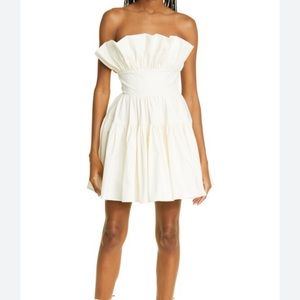 Sau Lee Nia Ruffle Strapless Dress
